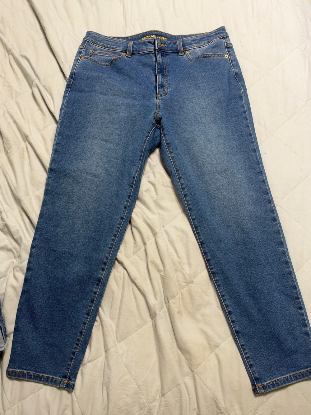 Michael Kors 12 High Waisted stretch Women's Straight Leg Jeans